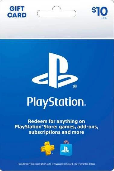 PlayStation Store gift card 10$ (USA)